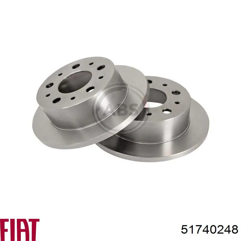Задні дискові гальма Fiat/Alfa/Lancia 51740248 ціна, від 43.93 USD