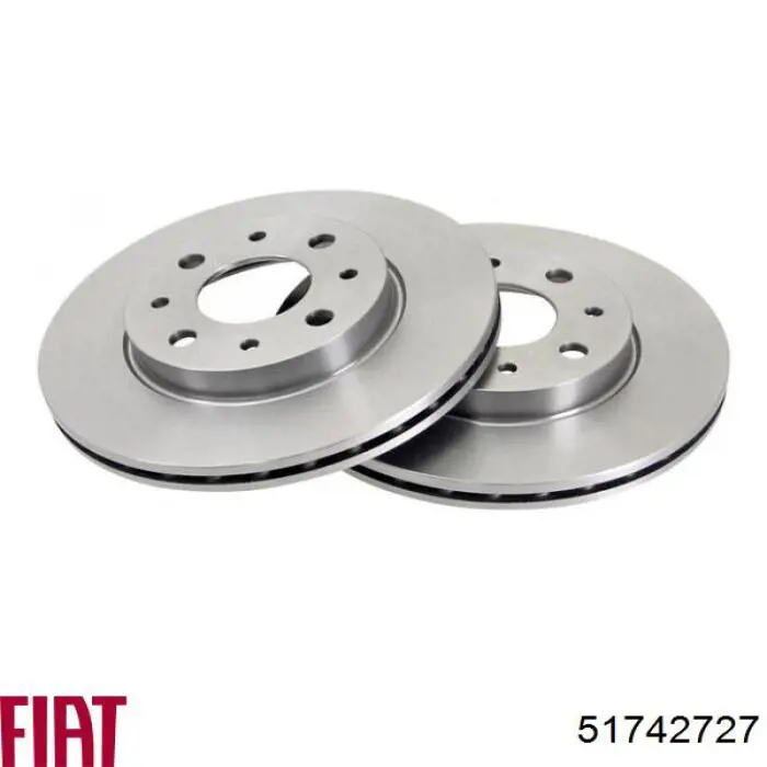 Диск переднього гальма Fiat/Alfa/Lancia 51742727 ціна, від 31.89 USD