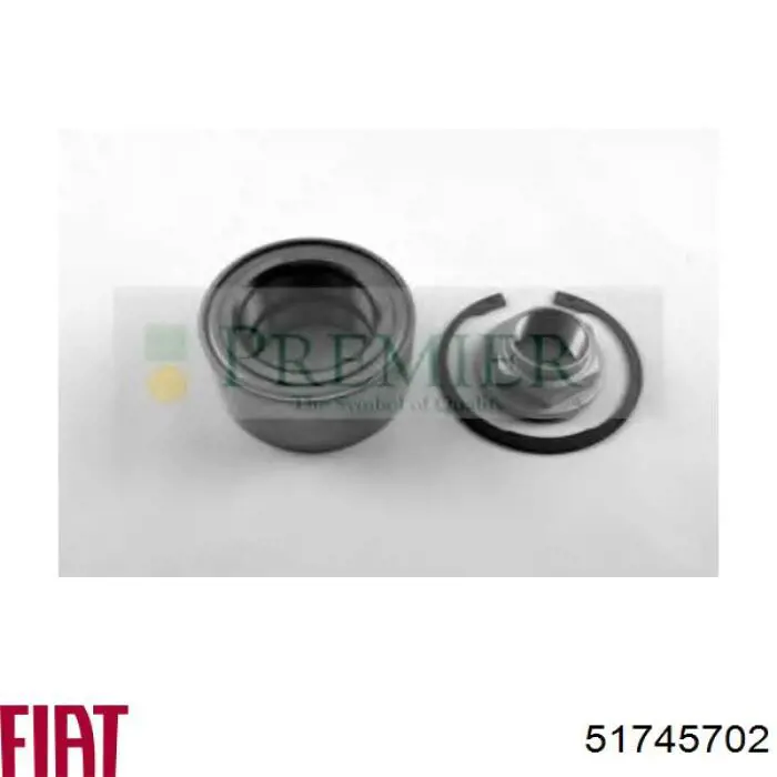 Комплект підшипник маточини передньої Fiat/Alfa/Lancia 51745702 ціна, від 52.78 USD