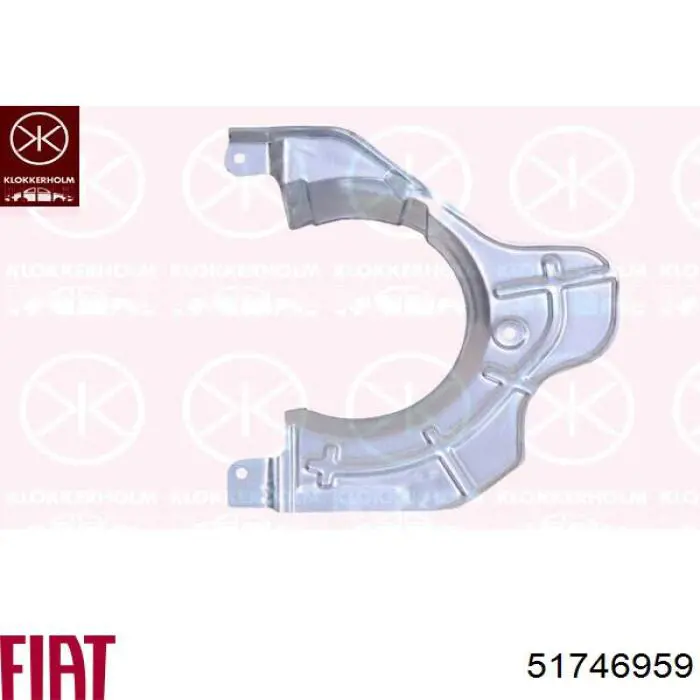 51746959 Fiat/Alfa/Lancia Кожух гальмівного диска