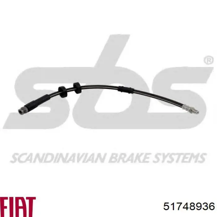51748936 Fiat/Alfa/Lancia Гнучка гальмівна трубка передня