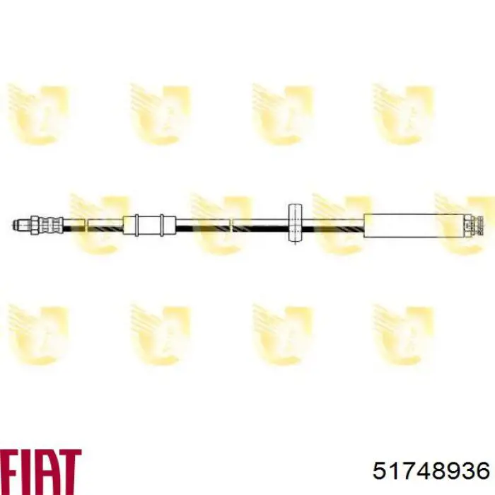 Шланг гальмівний передній Fiat/Alfa/Lancia 51748936 ціна, від 6.19 USD