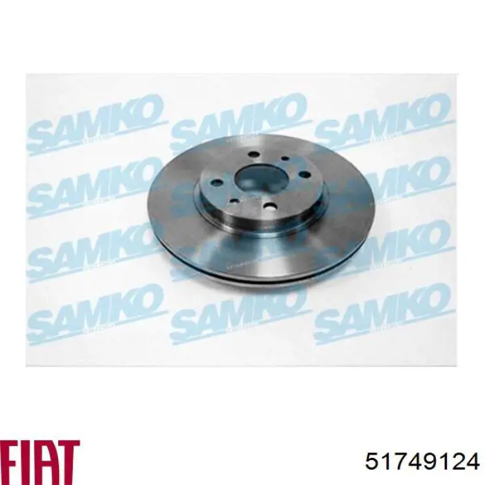 51749124 Fiat/Alfa/Lancia Гальмо дискове переднє