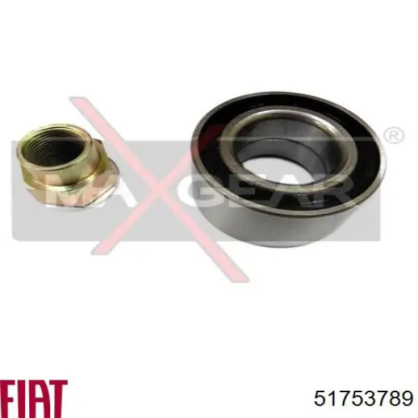 Комплект підшипник маточини передньої Fiat/Alfa/Lancia 51753789 ціна, від 14.62 USD