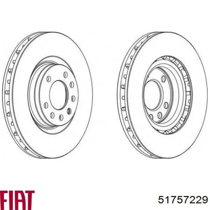 Купити 51757229 Fiat/Alfa/Lancia Ротор гальмівний