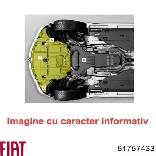 Купити 51757433 Fiat/Alfa/Lancia Захист двигуна передній