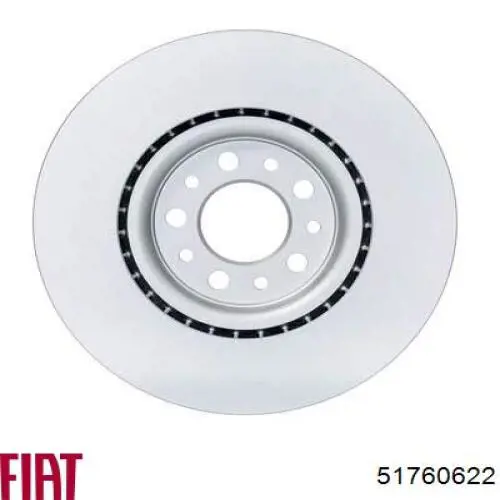 Диск переднього гальма Fiat/Alfa/Lancia 51760622 ціна, від 63.49 USD