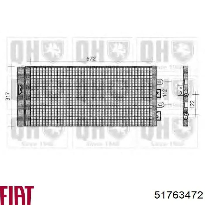 51763472 Fiat/Alfa/Lancia Конденсатор