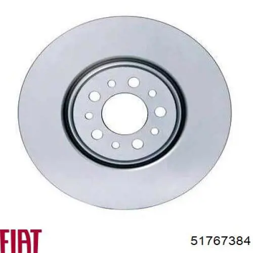 Диск гальмівний передній Fiat/Alfa/Lancia 51767384