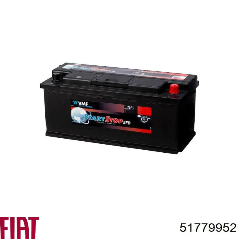 Батарея акумуляторна Fiat/Alfa/Lancia 51779952 ціна, від 291.79 USD