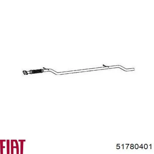 Вихлоп Fiat/Alfa/Lancia 51780401 ціна, від 68.49 USD
