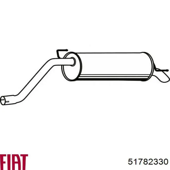 Вихлоп Fiat/Alfa/Lancia 51782330 ціна, від 57.43 USD