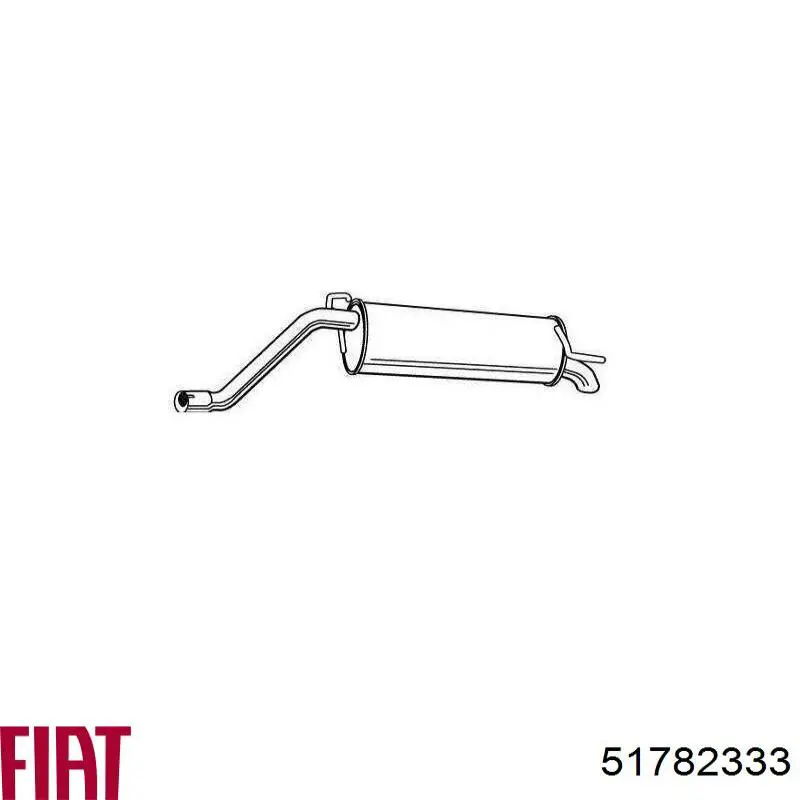 Вихлопна труба Fiat/Alfa/Lancia 51782333 ціна, від 55.32 USD