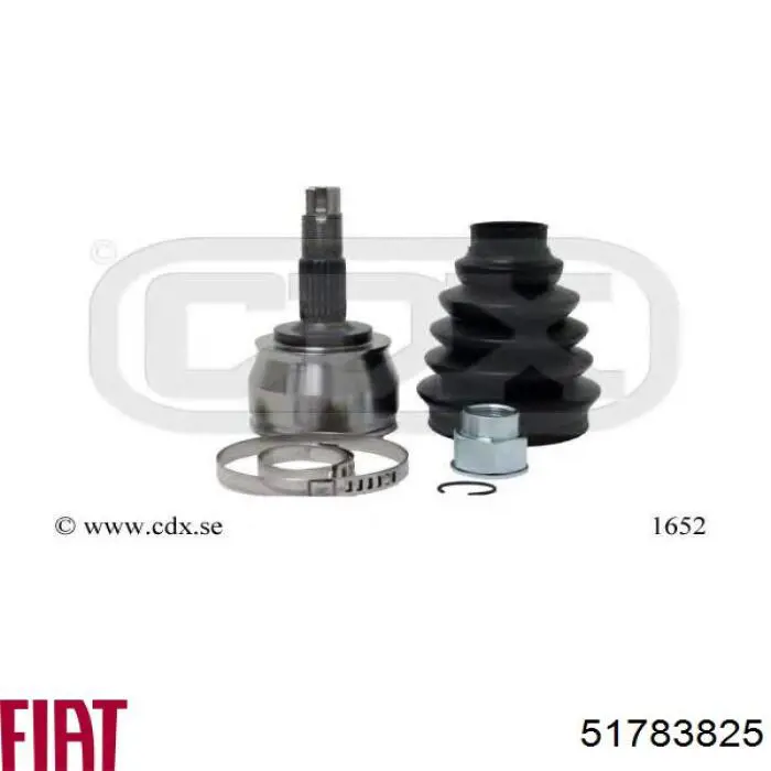 51783825 Fiat/Alfa/Lancia Привід передній правий