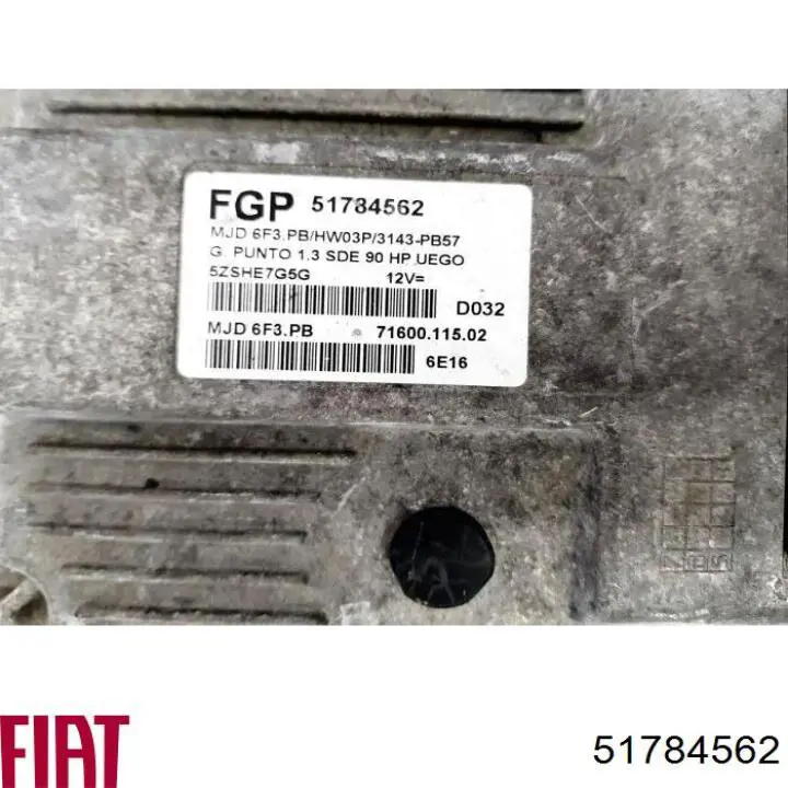 ЕБУ Fiat/Alfa/Lancia 51784562 ціна, від 102.50 USD
