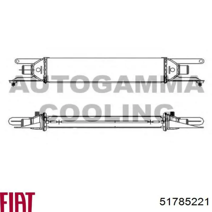 Купити 51785221 Fiat/Alfa/Lancia Радіатор интеркуллера