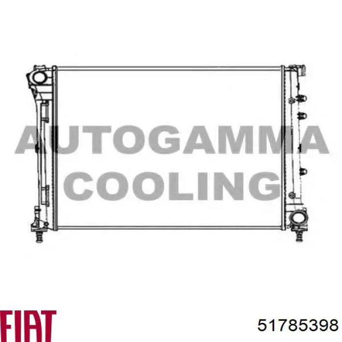 51785398 Fiat/Alfa/Lancia Радіатор охолодження двигуна