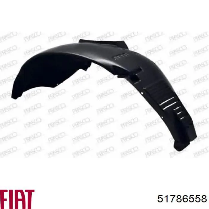 Подкрильнікі переднього крила, правий Fiat/Alfa/Lancia 51786558 ціна, від 12.86 USD