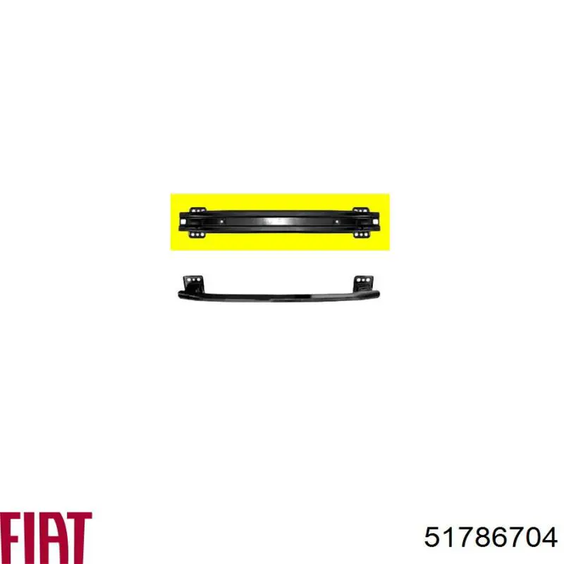 Шина бампера переднього Fiat/Alfa/Lancia 51786704 ціна, від 38.85 USD