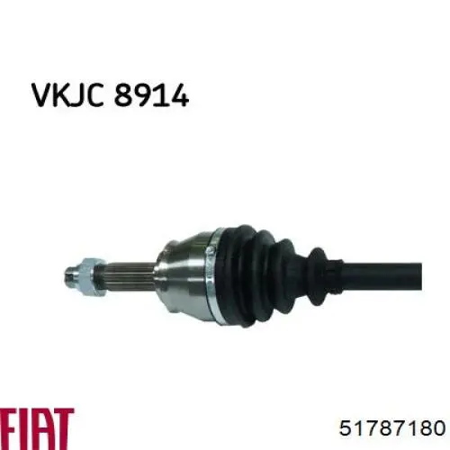 51787180 Fiat/Alfa/Lancia Привід передній правий
