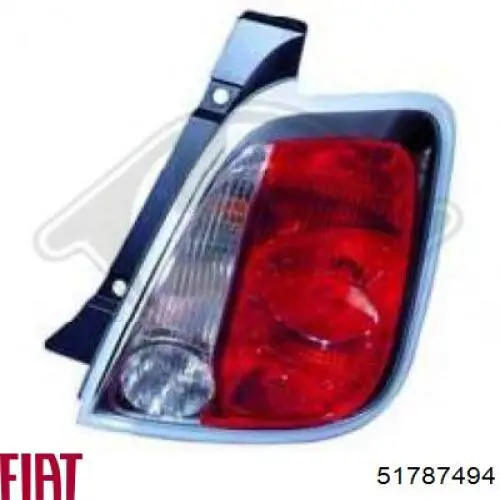 Ліхтар задній лівий Fiat/Alfa/Lancia 51787494 ціна, від 48.51 USD