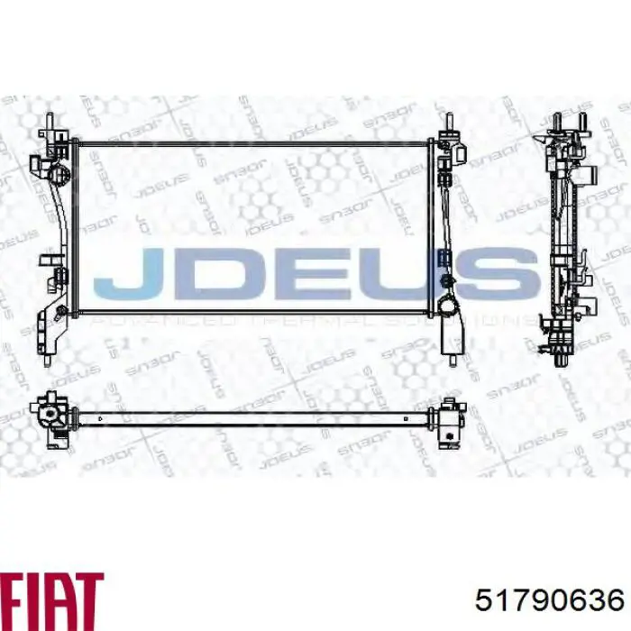 Купити 51790636 Fiat/Alfa/Lancia Радіатор двигуна