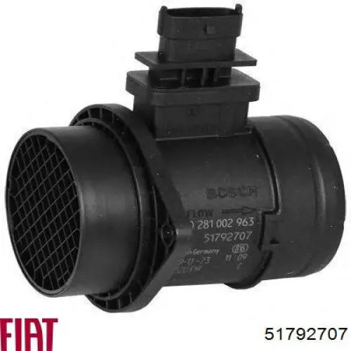 Датчик масової витрати повітря Fiat/Alfa/Lancia 51792707 ціна, від 79.82 USD