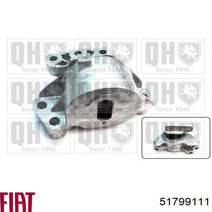 Купити 51799111 Fiat/Alfa/Lancia Подушка (опора) двигуна, права