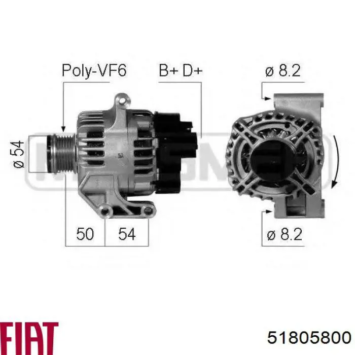 Купити 51805800 Fiat/Alfa/Lancia Генератор