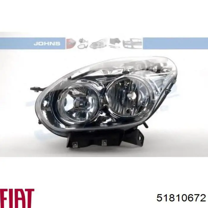 51810672 Fiat/Alfa/Lancia Фара дальнього світла в зборі
