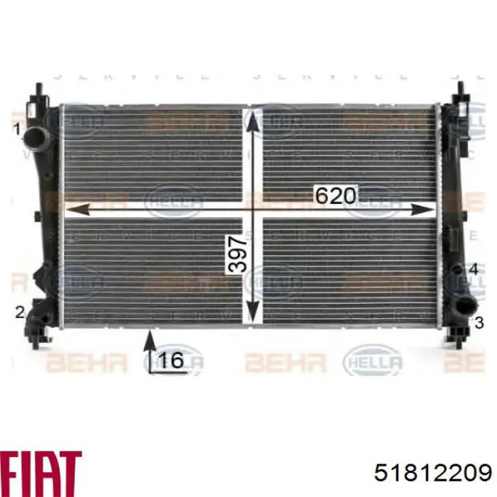 Радіатор основний Magneti Marelli 350213163100 ціна, від 85.77 USD