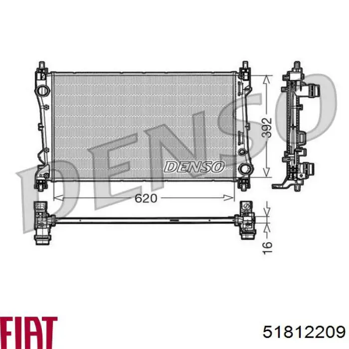 Радіатор 350213163100 Magneti Marelli