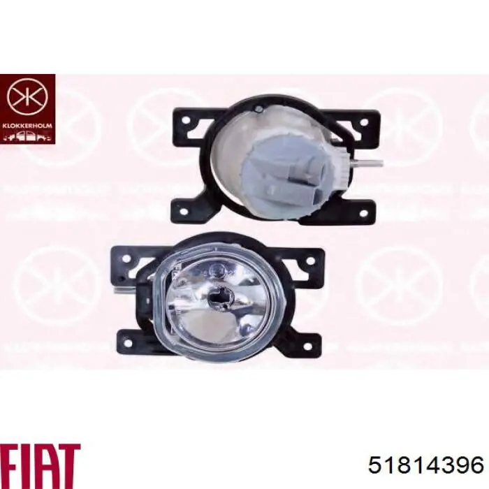 Фара протитуманна, права Fiat/Alfa/Lancia 51814396 ціна, від 23.60 USD