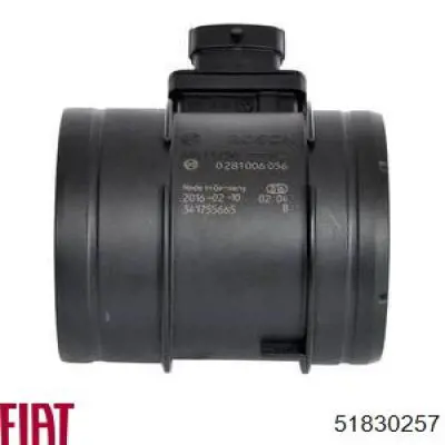 Датчик масової витрати повітря Fiat/Alfa/Lancia 51830257 ціна, від 80.99 USD