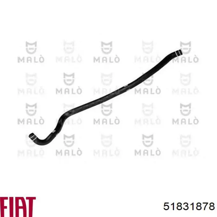 Шланг розширювального бачка, нижній Fiat/Alfa/Lancia 51831878 ціна, від 8.64 USD