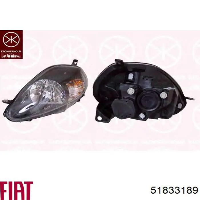 51833189 Fiat/Alfa/Lancia Фара правая