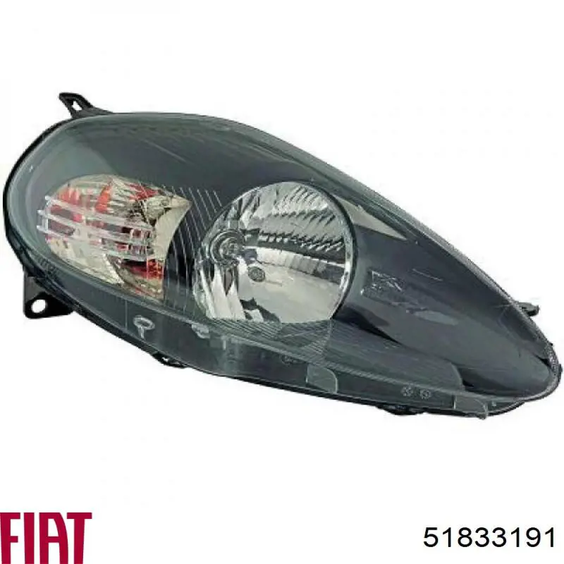 Фара ліва передня Fiat/Alfa/Lancia 51833191 ціна, від 98.60 USD