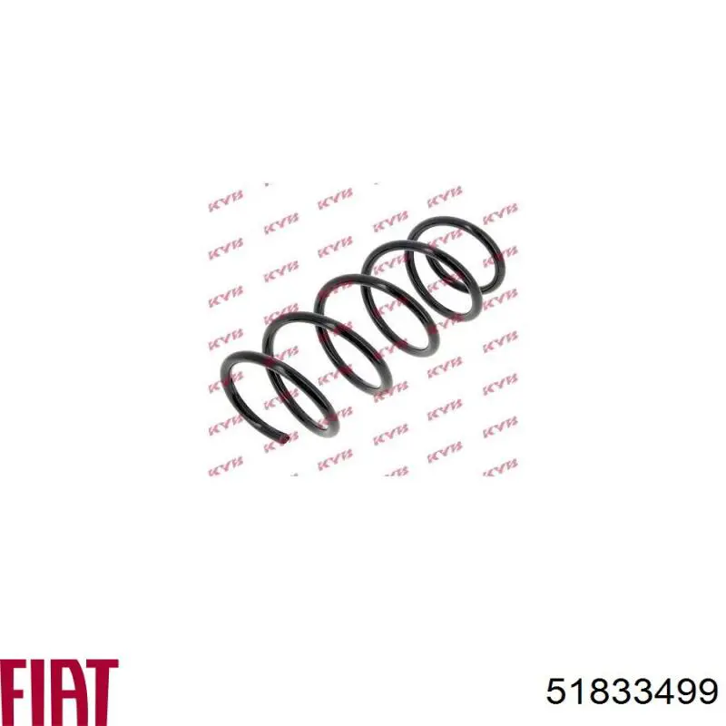 Пружина передня Fiat/Alfa/Lancia 51833499 ціна, від 18.89 USD