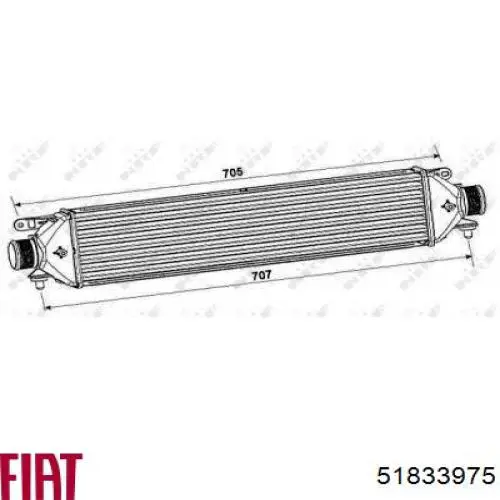 Інтеркулер 51833975 Fiat/Alfa/Lancia