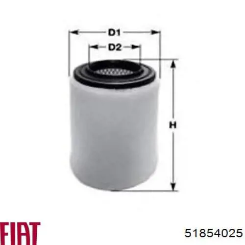 51854025 Fiat/Alfa/Lancia Повітряний фільтр двигуна