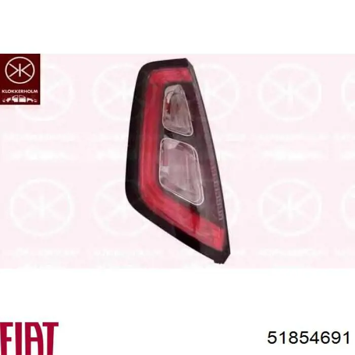 Ліхтар задній лівий Fiat/Alfa/Lancia 51888062 ціна, від 83.51 USD