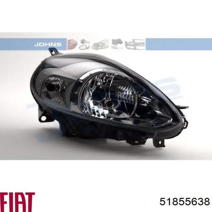Права блок фара Fiat/Alfa/Lancia 51855638 ціна, від 95.55 USD