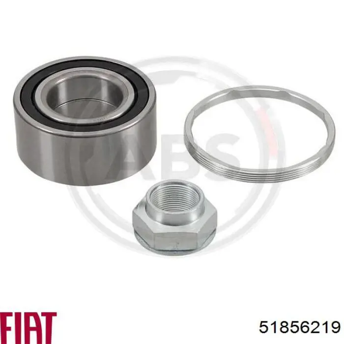 Комплект підшипник маточини передньої Fiat/Alfa/Lancia 51856219 ціна, від 13.34 USD