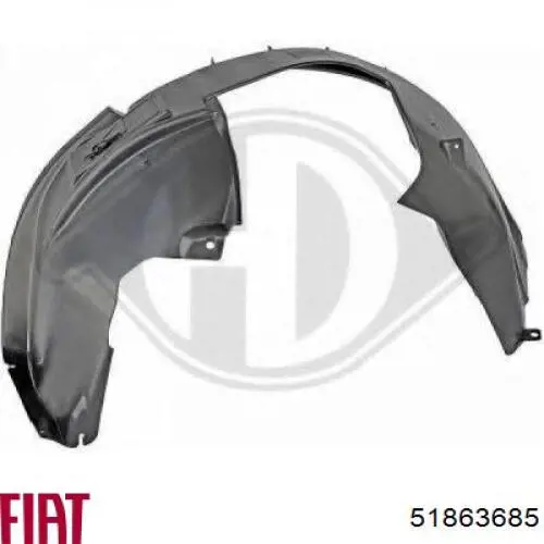 Купити 51863685 Fiat/Alfa/Lancia Підкрилок передній правий