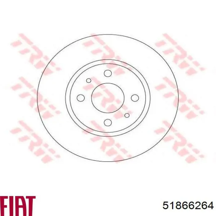 51866264 Fiat/Alfa/Lancia диск гальмівний задній