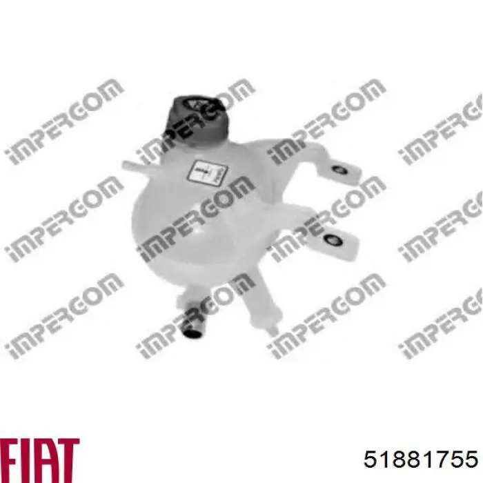 Купити 51881755 Fiat/Alfa/Lancia Водяний бачок системи охолодження