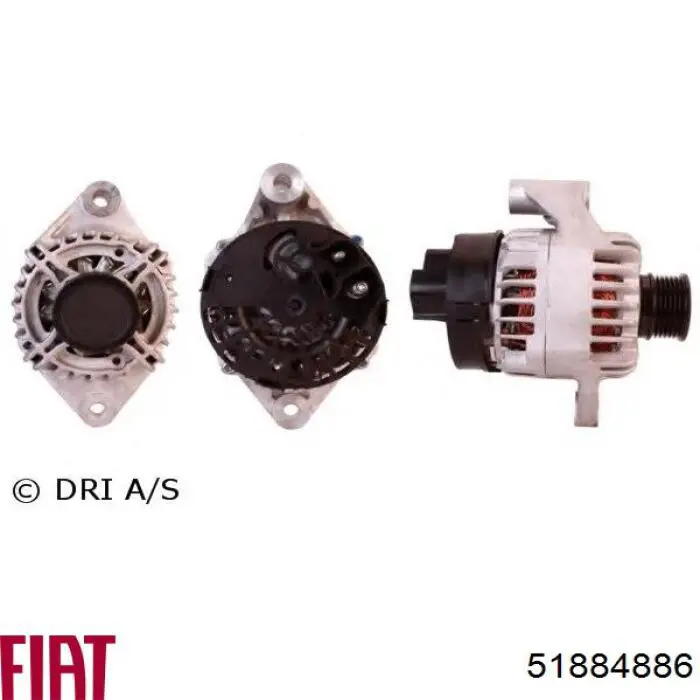 Генератор Fiat/Alfa/Lancia 51884886 ціна, від 195.57 USD