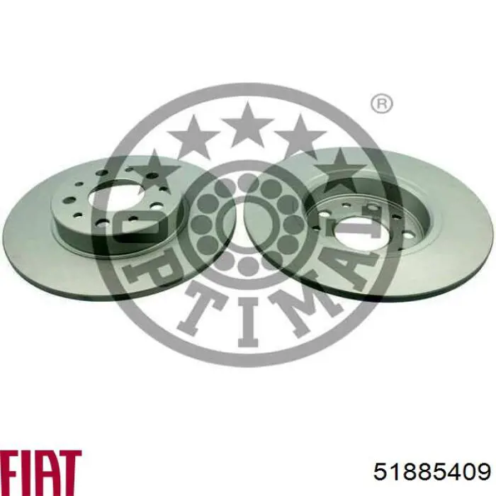 Гальмівні диски 51885409 Fiat/Alfa/Lancia