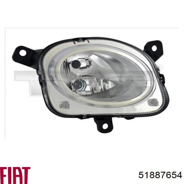Фара правая Fiat/Alfa/Lancia 51887654 ціна, від 60.04 USD