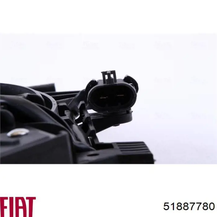 Купити 51887780 Fiat/Alfa/Lancia Дифузор радіатора охолодження, в зборі з двигуном і крильчаткою